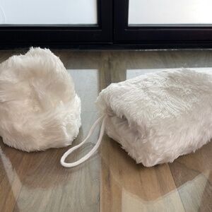 Brand New (But Vintage) Hand Muff + Hat Set